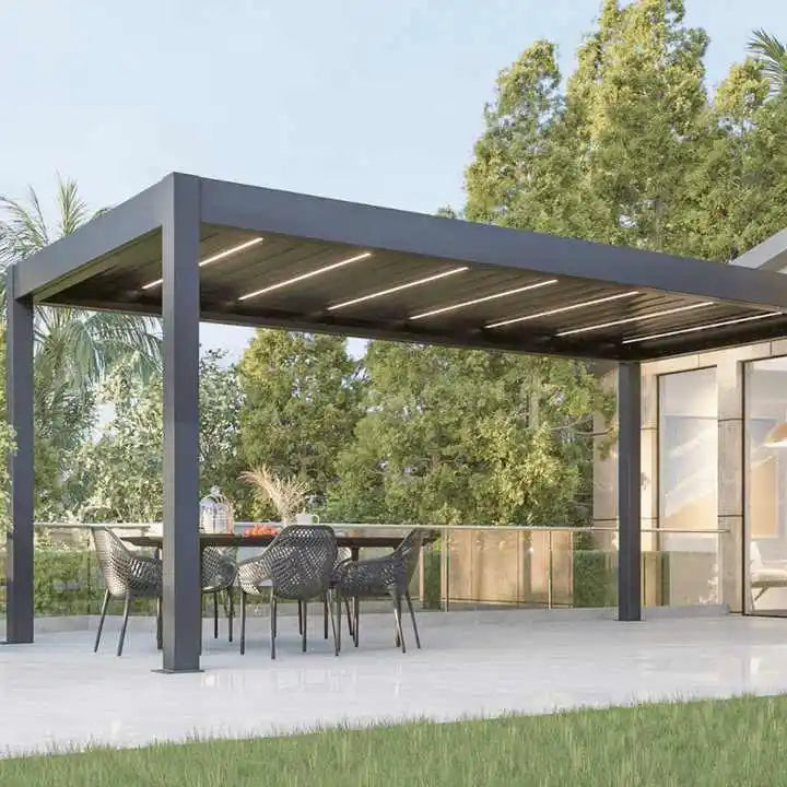 Aluminum Electric Louvered Pergola