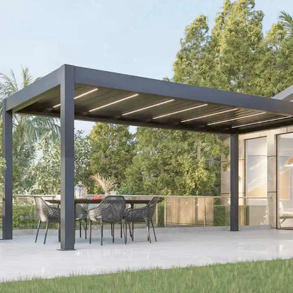 Aluminum Electric Louvered Pergola